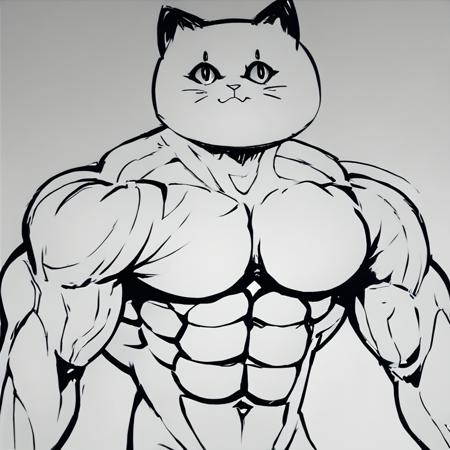 cute face with muscular body Concept LoRA [Pony]