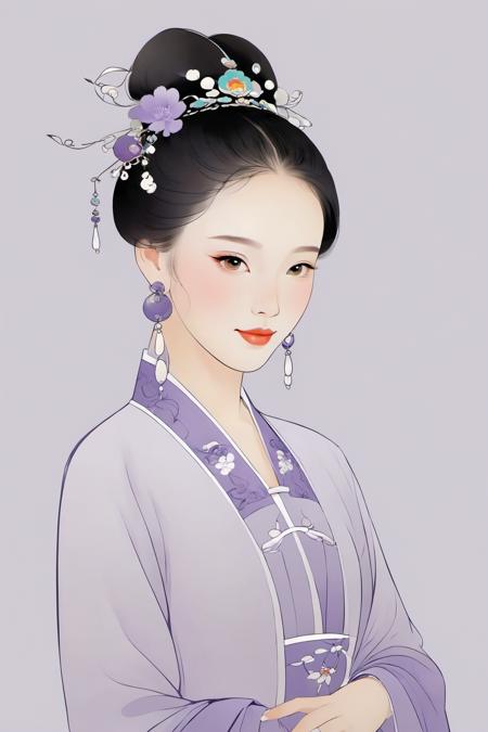 国画古风手绘美女｜极简淡雅 ｜工笔画 Chinese painting ancient style hand-painted beauty|minimalist and elegant|fine brush painting