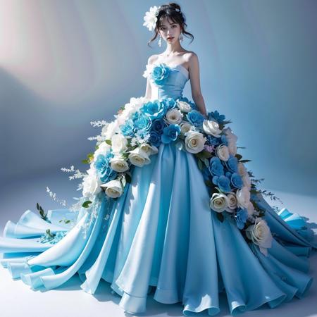 JAY - BLUE FLOWER DRESS