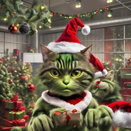 ChristmasGrinchCatLora