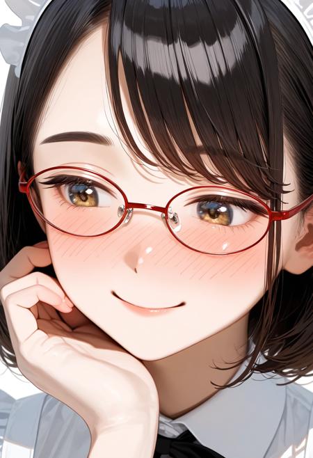 oval metal frame glasses2 / illustrious版本Illustrious_V1 (ID: 1307081)