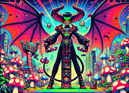 DonM - Shroom Kingdom 8bit [SD,SDXL,Pony]