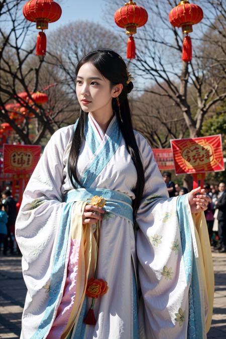 【Realistic】粉色新春贺岁汉服 China Dress / Hanfu版本v1.0 (ID: 266573)