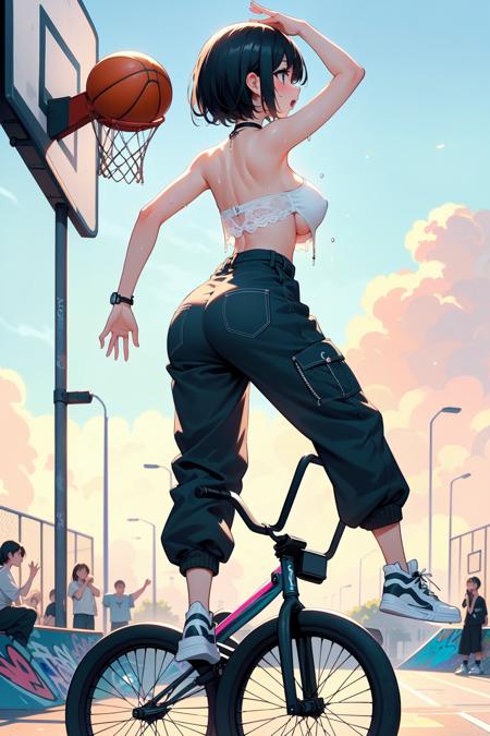 girl like basketball bmxbike