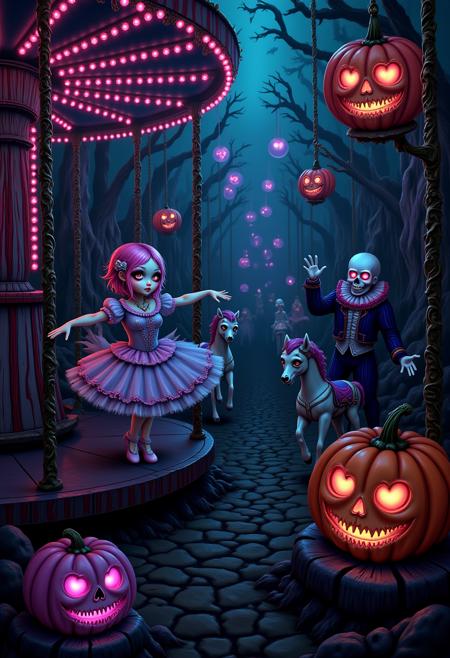 Pastel Goth Dark Circus [SD, Flux]版本v1.0 (ID: 967702)