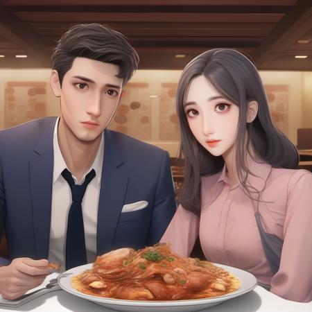 A couple in a restaurant版本v1.0 (ID: 139273)