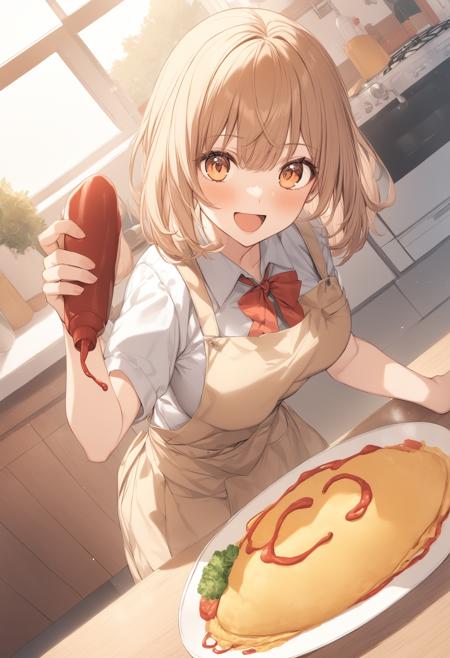 Lettering on omurice / オムライスへのお絵描き、文字入れ版本v1.0 (ID: 343973)