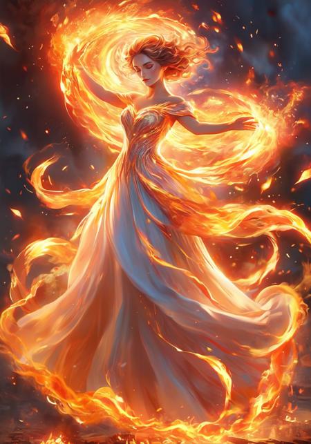 白棱(XL,FLUX)_Fire Element - Special Effects 火元素-特效