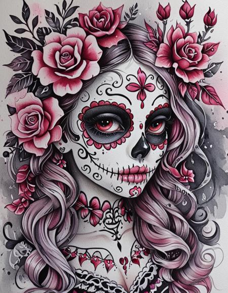 Gothic Pink Floral
