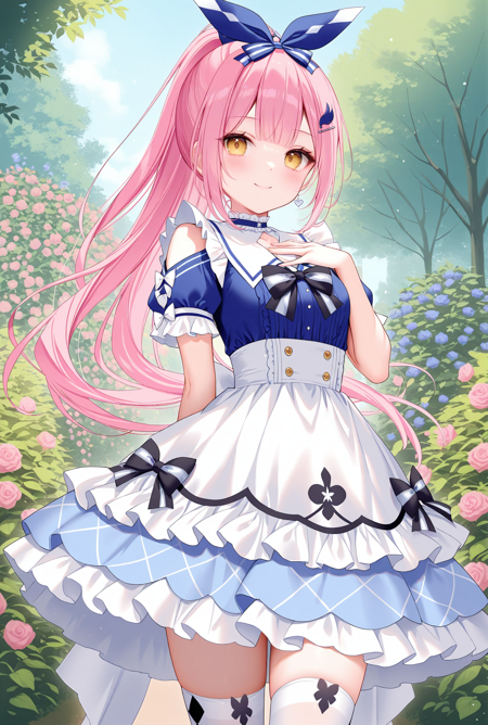 [cosplay]Minato Aqua's Idol aqua in wonderland costume /阿库娅色 奇妙☆仙境