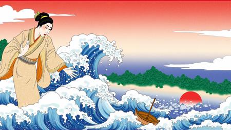 Flux Imitation of Ukiyoe style