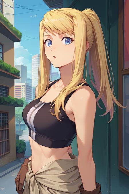 Winry Rockbell/ウィンリィ・ロックベル (Fullmetal Alchemist) SDXL LoRA | 3 Outfits [Pony Diffusion]