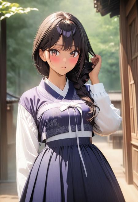 Anime Style Korean Hanbok Dress版本V1 (ID: 953340)