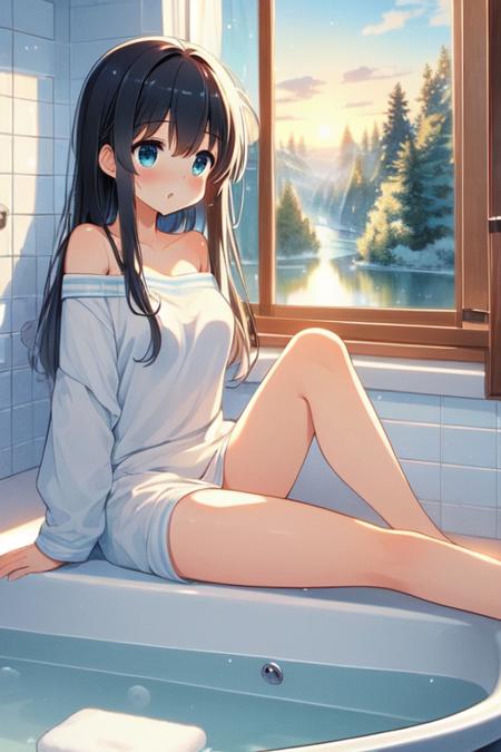 girl like bathroom window