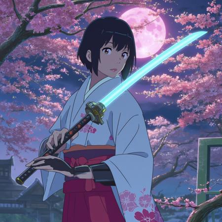 'Your Name (Makoto Shinkai)' - [STYLE] [LORA] [FLUX] - spectrum_0008 by 'AI_Characters'