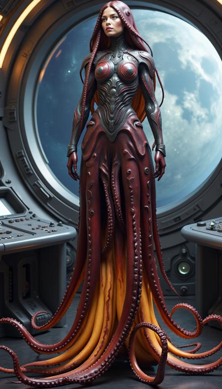 Cephalyra - Human/Squid hybrid - FLUX