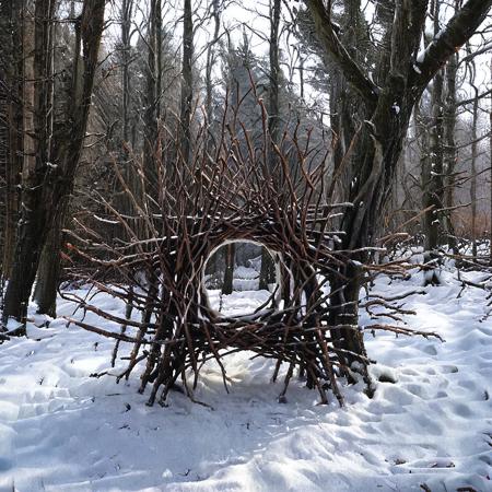 Andy Goldsworthy style nature art - portals, circles, spheres and spirals for SDXL