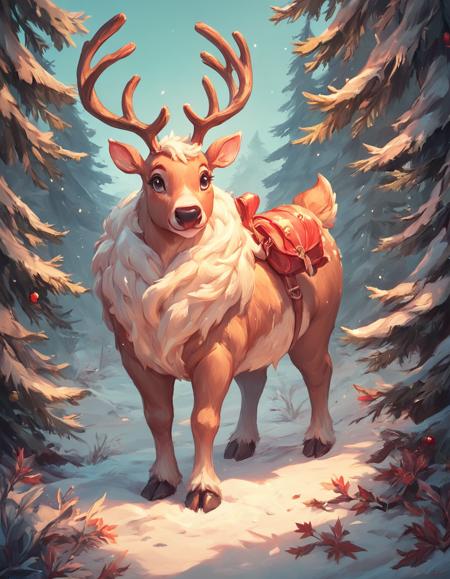 Winter's Brush, Christmas Painting Style