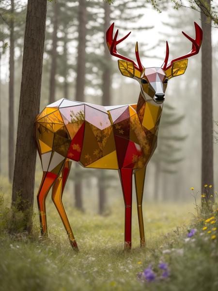 【Sculpture Design】 Colorful Glass Sculpture Artwork