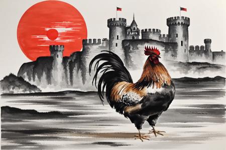 Ink wash Painting - Sumi-e Style LoRA