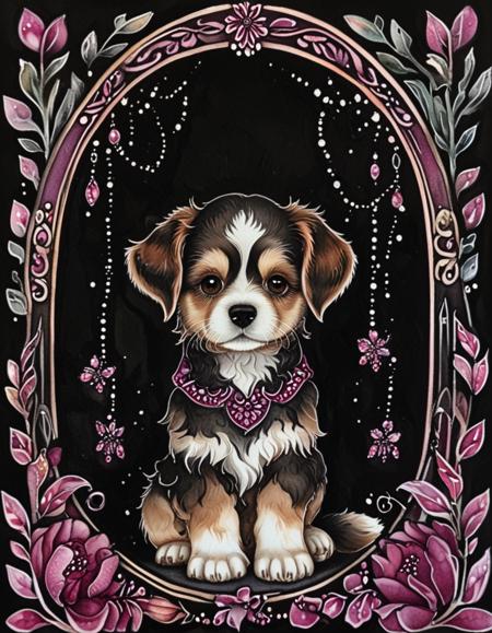 Gothic Pink Floral