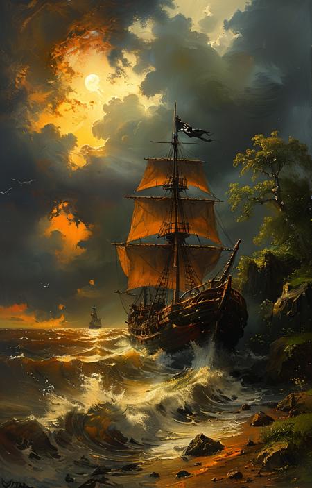 style of Andreas Achenbach [SDXL] 102版本v1.0 (ID: 510042)