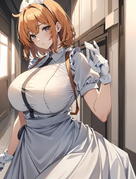 Long Puffy Nurse Uniform