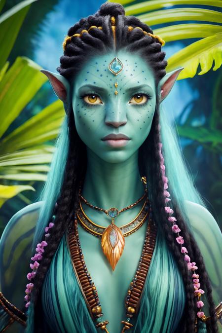 Neytiri te Tskaha Mo'at'ite / Na'vi girl / Avatar alien girl