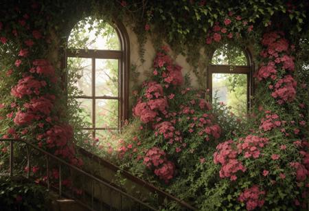 0953 windows full of flowers