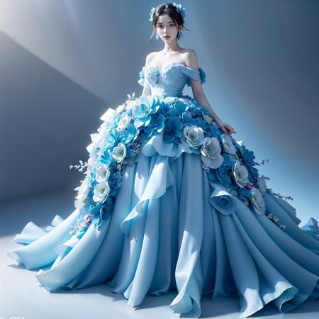 JAY - BLUE FLOWER DRESS