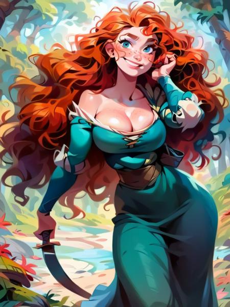 Merida (Brave) Disney Princess - SD 1.5 | XL PONY - by YeiyeiArt