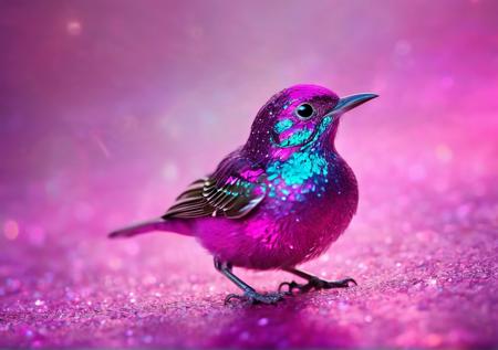 Magenta bird