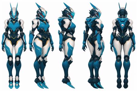 F1/XL/SD1 Mecha Turn, Multi-View, Turnaround, Model Sheet, Character Design
