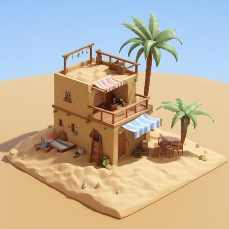 Desert Buildings (Isometric) [SDXL & SD1.5]