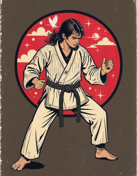 70's - 80's Retro Illustration - Art Style of Steven Rhodes