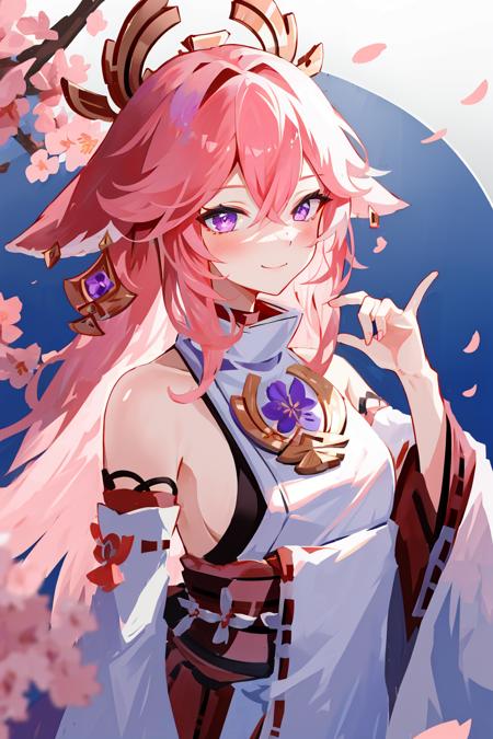 Yae Miko (Realistic + Anime) LoRA版本offset (ID: 30113)
