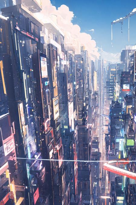 赛博世界/Cyberworld/赛博朋克场景 Lora