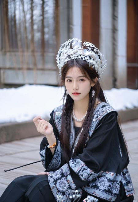 苗元素衣服SDXL|Hmong Elements costume