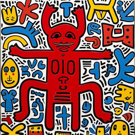 style of Keith Haring [FLUX] 164版本V1 (ID: 783806)