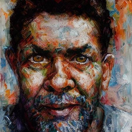 Acrylic, Multi-Colored Style Art (6)