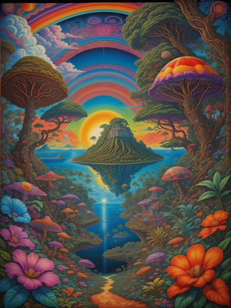 Psychedelic Landscape (Pony/PSDXL, SD1.5)