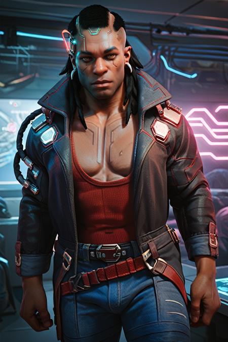 Placide from Cyberpunk 2077 [Pony]
