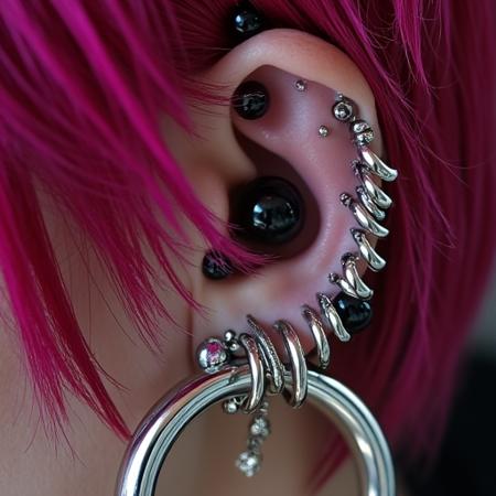 Heavily pierced ears Flux (v1.1)版本V1 (ID: 1161330)