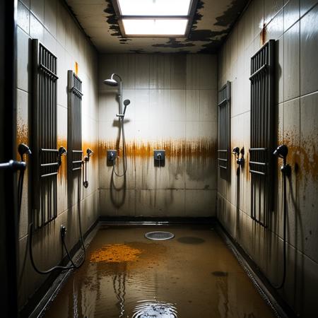 Prison shower background