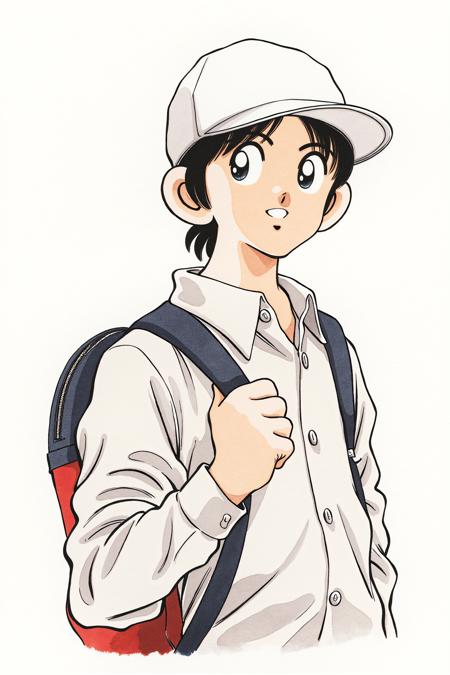 [Flux] Mitsuru Adachi/安达充/あだち充 《TOUCH》/《棒球英豪》 《H2》 浅仓南/上杉达也- Artist Style