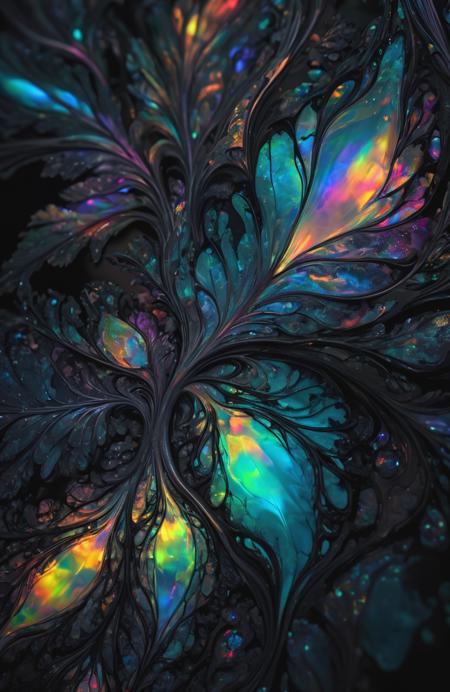 IOS_Iridescent opal style