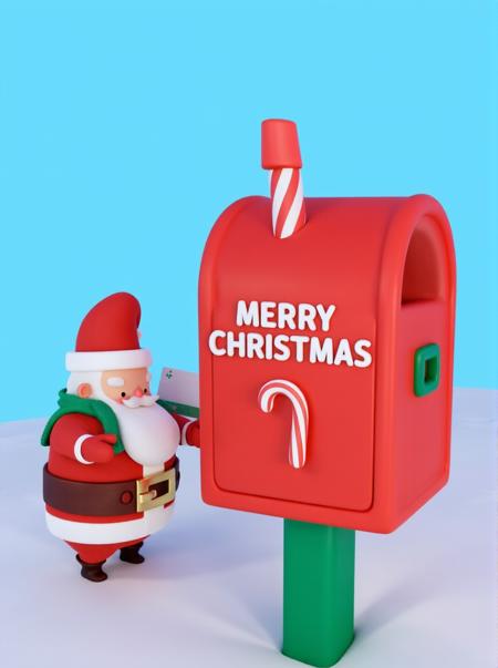 Little Practice Flux - 3D Clay Christmas Style