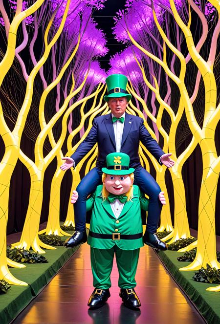 Ride a St. Patrick's Day Leprechaun Costume [SDXL]