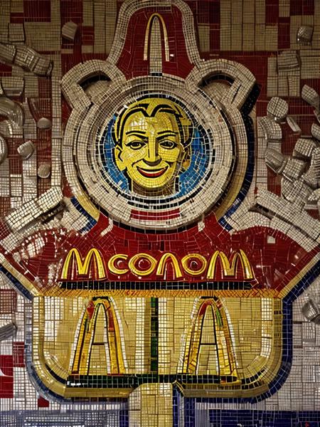 Socrealistic Mosaic Style