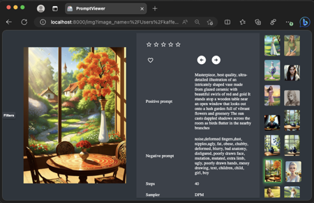 Promptvision - view all your generations in one place! Local image viewer!版本v0.6 (ID: 31521)